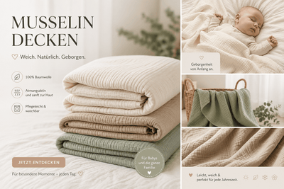 Musselindecke aus 100% Baumwolle - Apexdirectstore