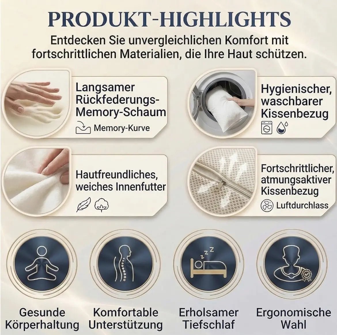 Bequemes Kniekissen für Seitenschläfer - Apexdirectstore